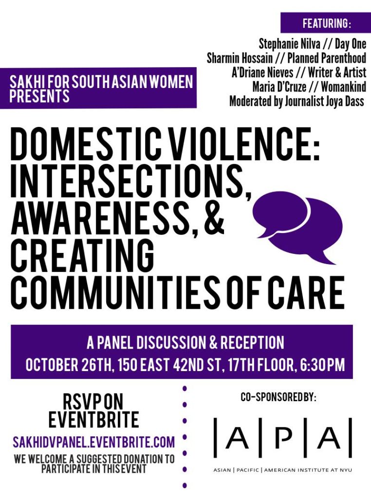 Thank you for attending Sakhi presents “Domestic violence